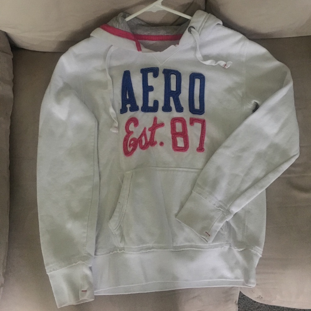 Aeropostale White Sweatshirt Hoodie